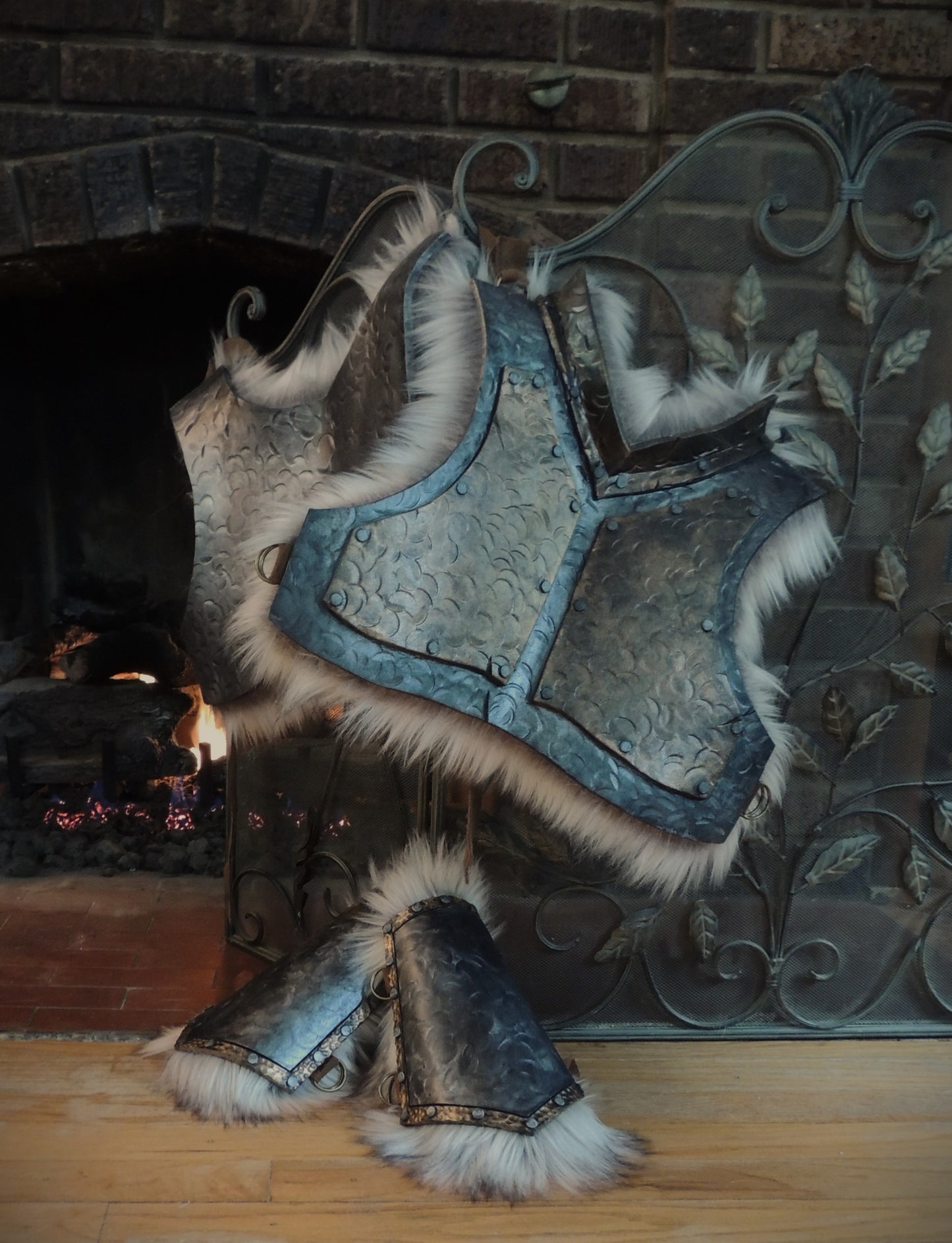 Fur trimmed Breastplate