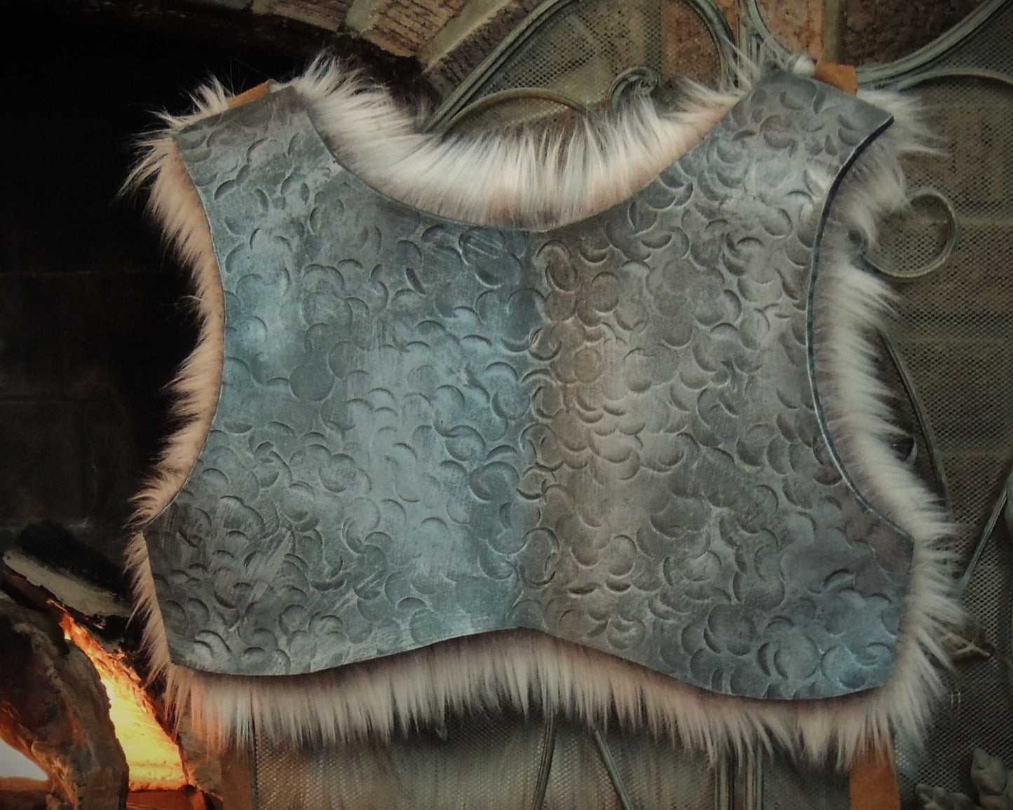 Fur trimmed Breastplate